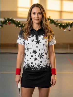 Dámské vánoční triko s límečkem premium ALTISPORT VOJ/ALWVN2TR05 SKŘÍTEK