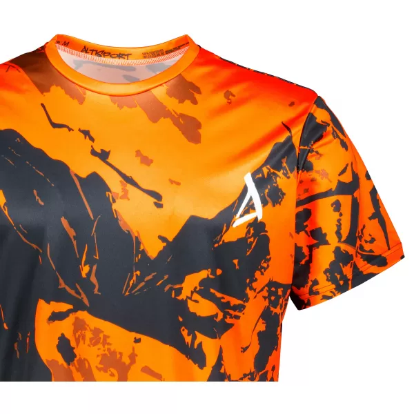  Pánské tričko premium ALTISPORT VOJ/ALM131TR01 ORANŽOVÁ/ČERNÁ 