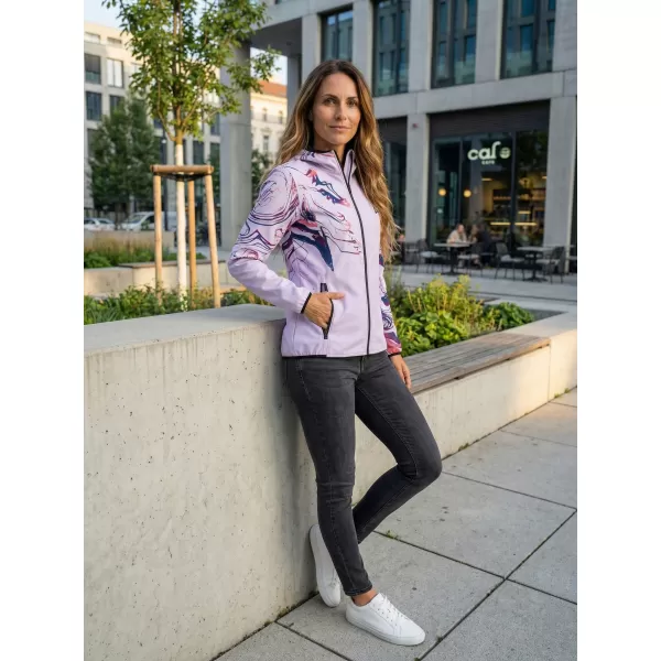  Dámská softshellová bunda premium ALTISPORT VOJ/ALW064JACK01 LILA 