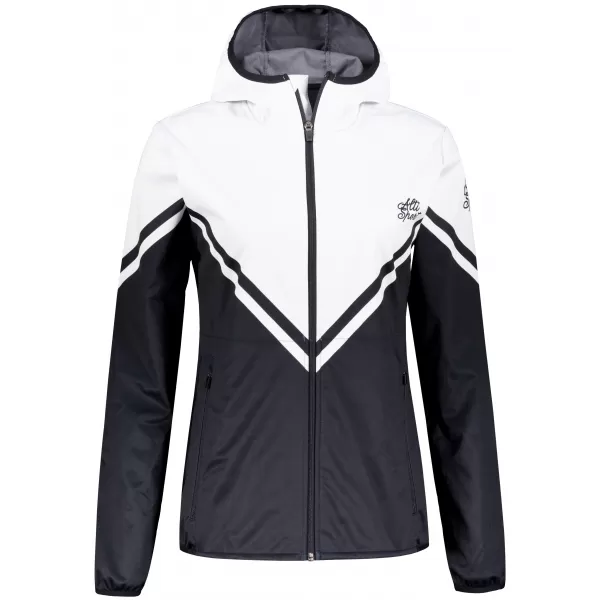  Dámská softshellová bunda premium ALTISPORT VOJ/ALW101JACK01 ČERNOBÍLÁ 