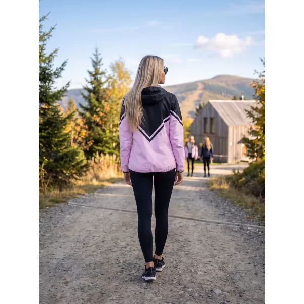  Dámská softshellová bunda premium ALTISPORT VOJ/ALW101JACK01 RŮŽOVOČERNÁ 