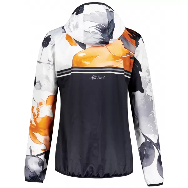  Dámská softshellová bunda premium ALTISPORT VOJ/ALW117JACK01 ČERNÁ/ORANŽOVÁ 