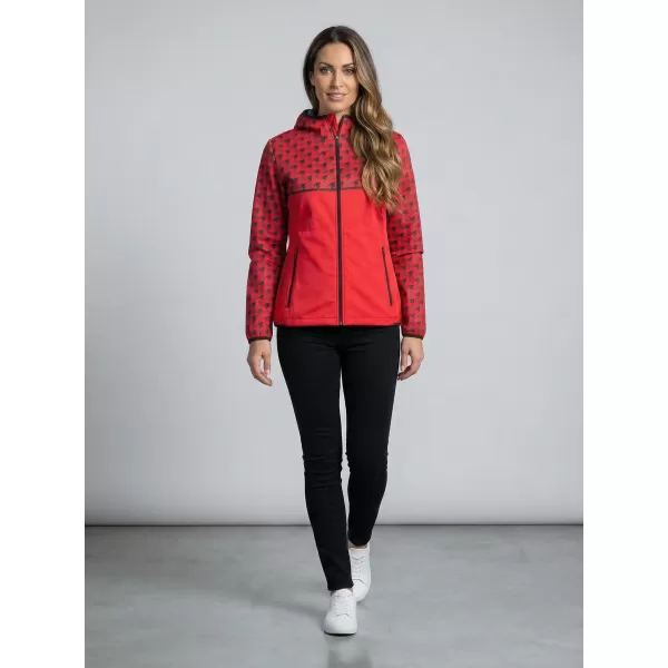  Dámská softshellová bunda premium ALTISPORT VOJ/ALW048JACK01 ČERVENÁ 