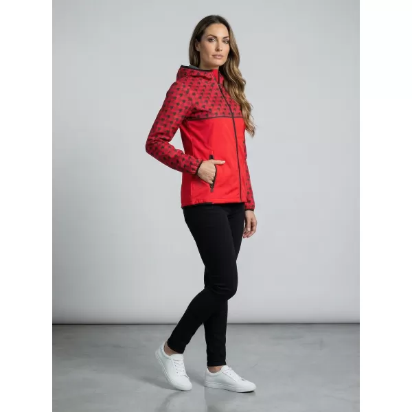  Dámská softshellová bunda premium ALTISPORT VOJ/ALW048JACK01 ČERVENÁ 