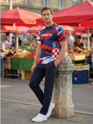 Pánské tričko premium ALTISPORT VOJ/ALM036HR/TR01 ŠMOUHY