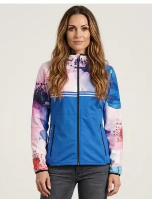 Dámská softshellová bunda premium ALTISPORT VOJ/ALW117JACK01 MODRÁ/RŮŽOVÁ