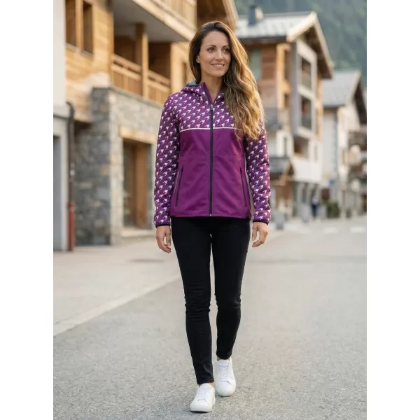  Dámská softshellová bunda premium ALTISPORT VOJ/ALW048JACK01 FIALOVÁ 