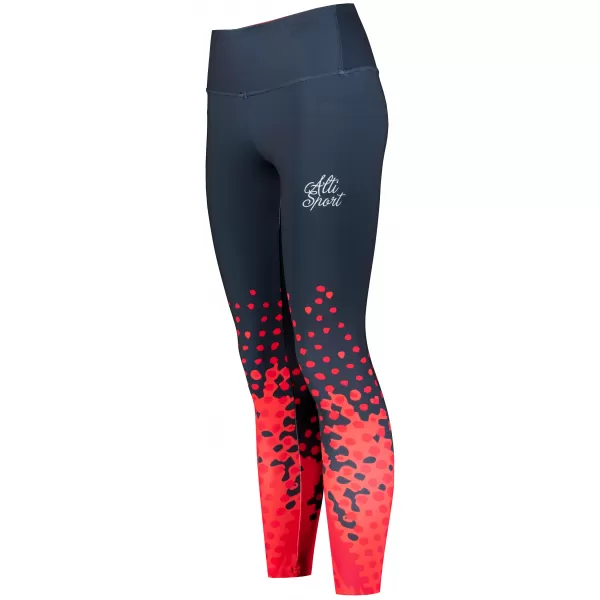  Dámské legíny premium (nové velikosti) ALTISPORT VOJ/ALW109LEG05 ČERVENO-ČERNÁ 