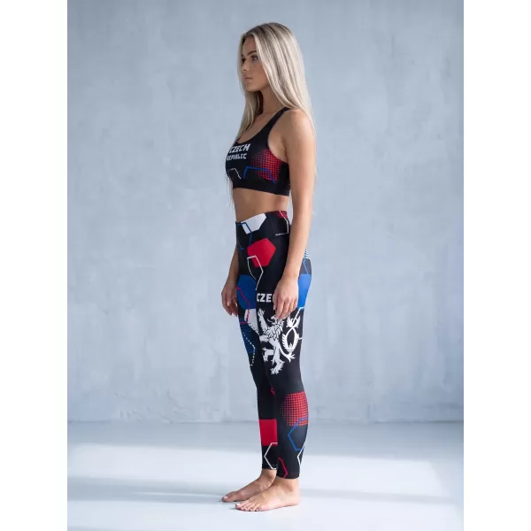 Dámské dlouhé funkční legíny premium (nové velikosti) ALTISPORT VOJ/ALW036LEG05 HEXA ČERNÁ 