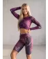 Dámské legíny nad kolena premium (nové velikosti) ALTISPORT VOJ/ALW082LEG06 FIALOVÁ
