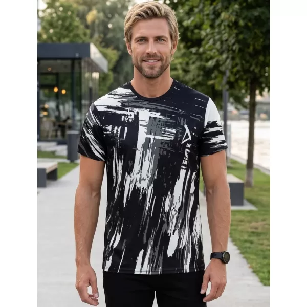  Pánské funkční triko premium ALTISPORT VOJ/ALM010TR01 ČERNÁ/SLONOVÁ KOST 