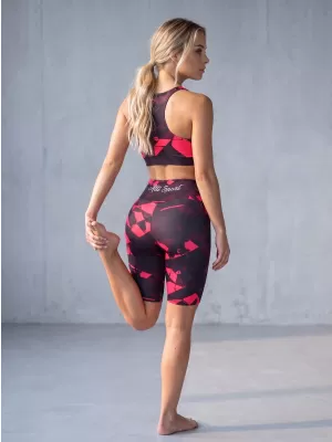 Dámské legíny nad kolena premium (nové velikosti) ALTISPORT VOJ/ALW080LEG06 WINE-RED