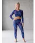 Dámské dlouhé legíny premium (nové velikosti) ALTISPORT VOJ/ALW082LEG05 TMAVĚ MODRÁ