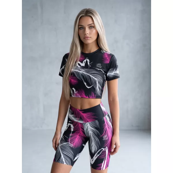  Dámské legíny nad kolena premium (nové velikosti) ALTISPORT VOJ/ALW001LEG06 černá/růžová 