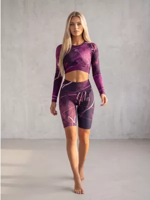 Dámské legíny nad kolena premium (nové velikosti) ALTISPORT VOJ/ALW082LEG06 FIALOVÁ