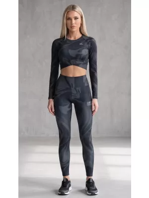 Dámské dlouhé legíny premium (nové velikosti) ALTISPORT VOJ/ALW072LEG05 BLACK