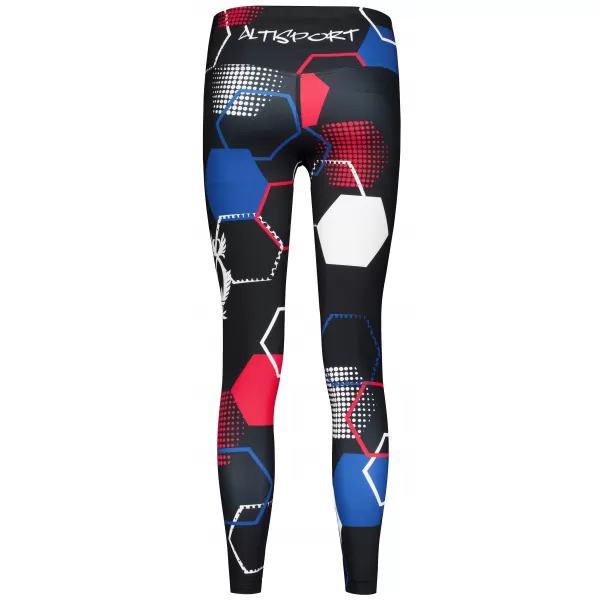  Dámské dlouhé funkční legíny premium (nové velikosti) ALTISPORT VOJ/ALW036LEG05 HEXA ČERNÁ 