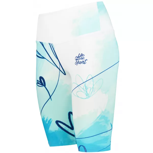  Dámské legíny nad kolena premium (nové velikosti) ALTISPORT VOJ/ALW083LEG06 BÍLOMODRÁ 