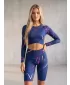 Dámské legíny nad kolena premium (nové velikosti) ALTISPORT VOJ/ALW082LEG06 TMAVĚ MODRÁ