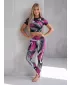Dámské dlouhé legíny premium (nové velikosti) ALTISPORT VOJ/ALW001LEG05 černá/růžová