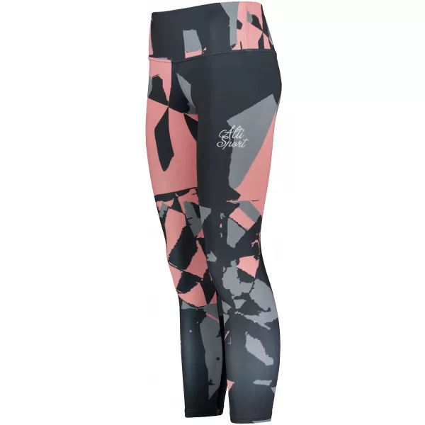  Dámské dlouhé legíny premium (nové velikosti) ALTISPORT VOJ/ALW080LEG05 ČERNÁ-LOSOSOVÁ 