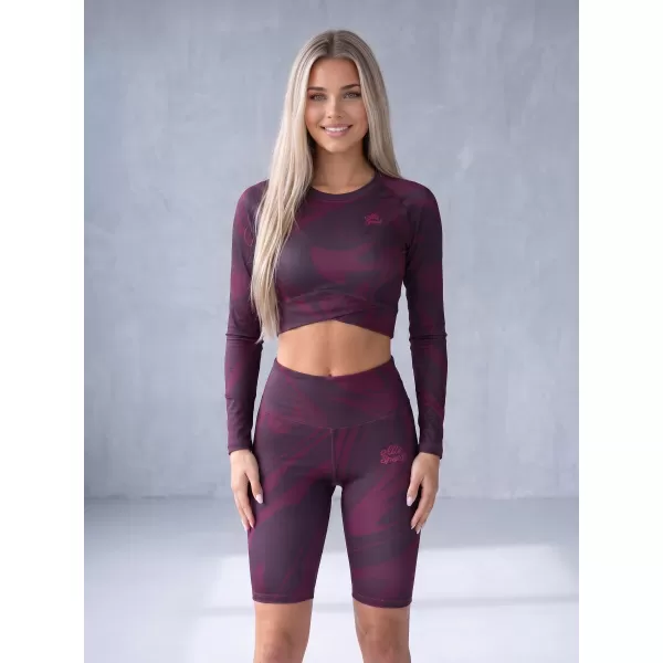  Dámské legíny nad kolena premium (nové velikosti) ALTISPORT VOJ/ALW072LEG06 WINE-RED 