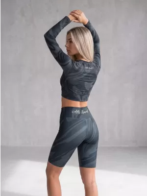 Dámské legíny nad kolena premium (nové velikosti) ALTISPORT VOJ/ALW072LEG06 BLACK