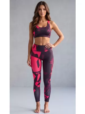 Dámské dlouhé legíny premium (nové velikosti) ALTISPORT VOJ/ALW080LEG05 WINE-RED