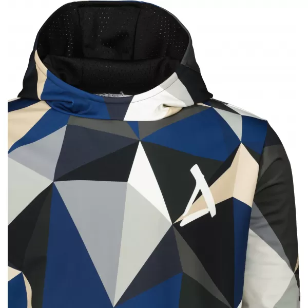  Pánská mikina premium ALTISPORT VOJ/ALM007MI01 NÁMOŘNÍ MODRÁ/HNĚDÁ 