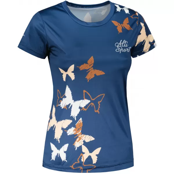  Dámské funkční triko premium ALTISPORT VOJ/ALW002TR01 NAVY/HNĚDÁ 