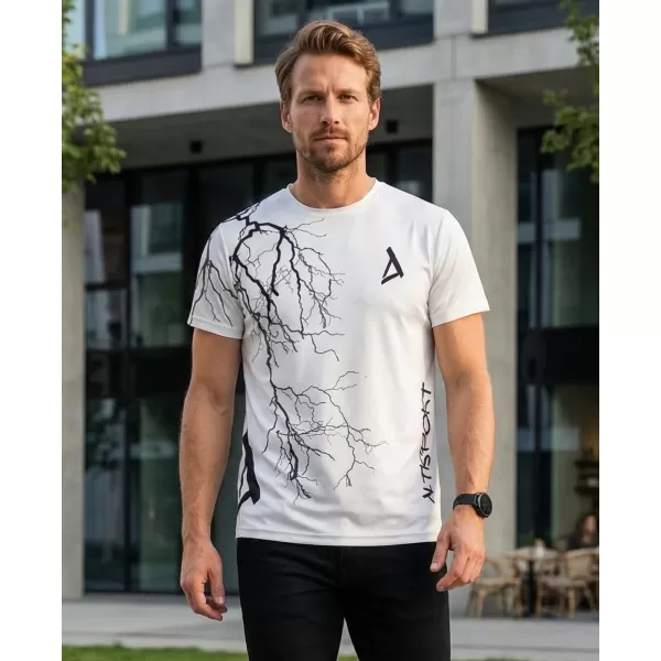  Pánské triko premium ALTISPORT VOJ/ALM004TR01 BÍLÁ 