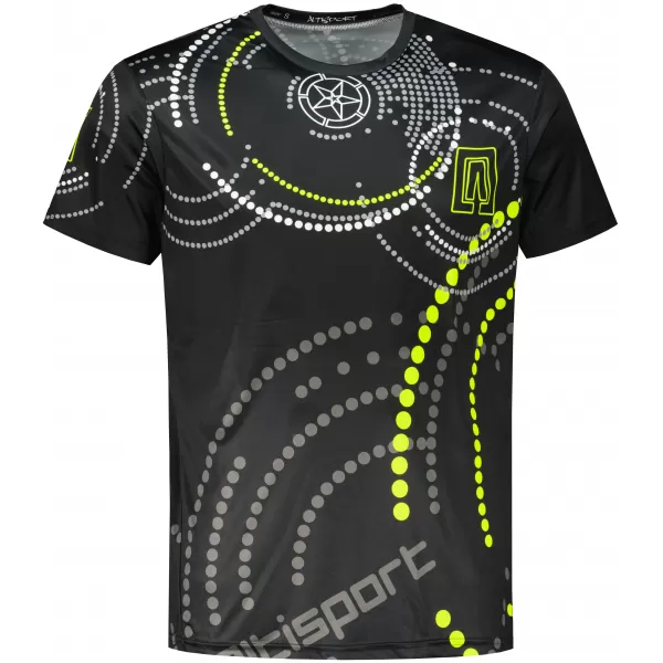  Pánské triko premium ALTISPORT VOJ/ALM003TR01 ČERNOŽLUTÁ 