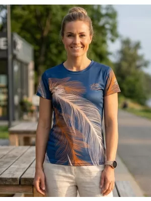 Dámské funkční triko premium ALTISPORT VOJ/ALW001TR01 NAVY/HNĚDÁ