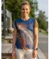 Dámské funkční triko premium ALTISPORT VOJ/ALW001TR01 NAVY/HNĚDÁ