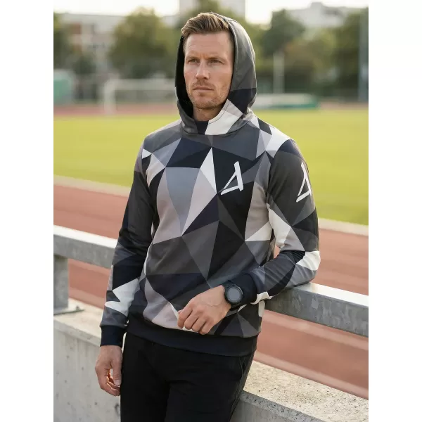  Pánská mikina premium ALTISPORT VOJ/ALM007MI01 ŠEDÁ 