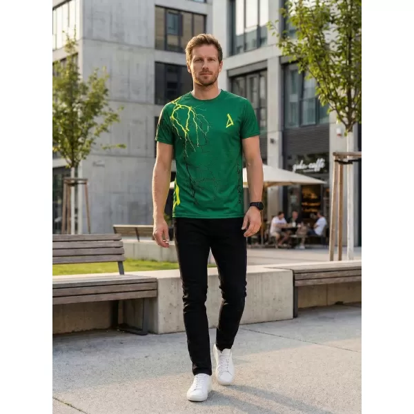  Pánské triko premium ALTISPORT VOJ/ALM004TR01 LAHVOVĚ ZELENÁ 