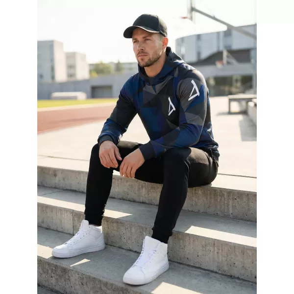  Pánská mikina premium ALTISPORT VOJ/ALM007MI01 TMAVĚ MODRÁ 