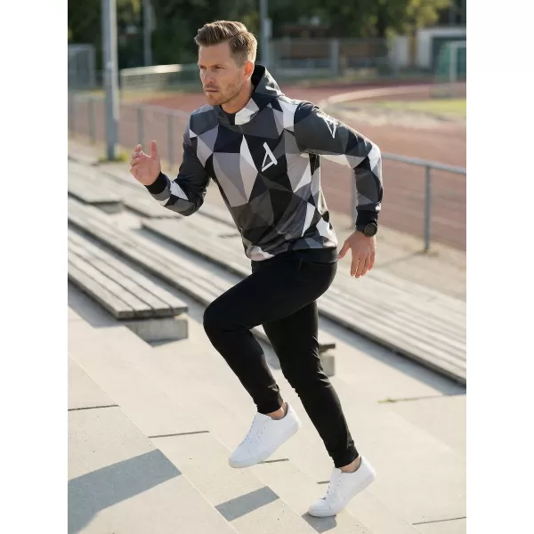  Pánská mikina premium ALTISPORT VOJ/ALM007MI01 ŠEDÁ 