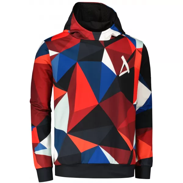  Pánská mikina premium ALTISPORT VOJ/ALM007MI01 NÁMOŘNÍ MODRÁ/ČERVENÁ 