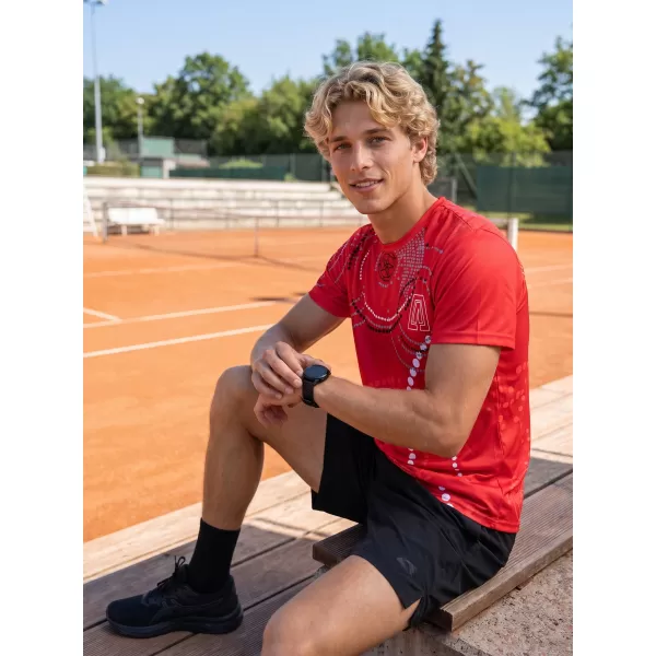  Pánské triko premium ALTISPORT VOJ/ALM003TR01 ČERVENÁ 