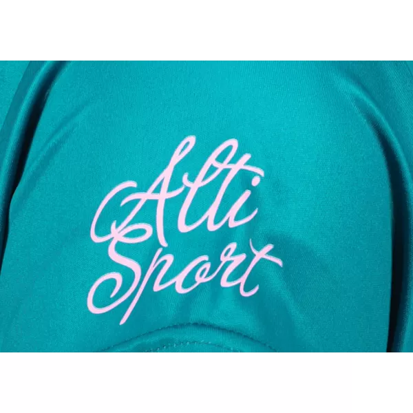  Dámské funkční triko premium ALTISPORT VOJ/ALW002TR01 EMERALD/SVĚTLE RŮŽOVÁ 
