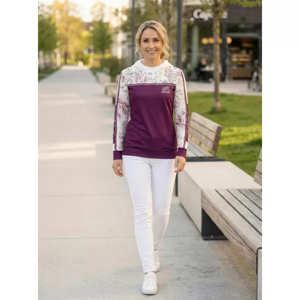 Dámská mikina premium ALTISPORT VOJ/ALW008MI01 VÍNOVÁ 