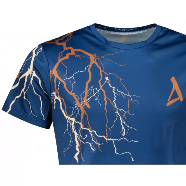  Pánské triko premium ALTISPORT VOJ/ALM004TR01 NAVY/HNĚDÁ 