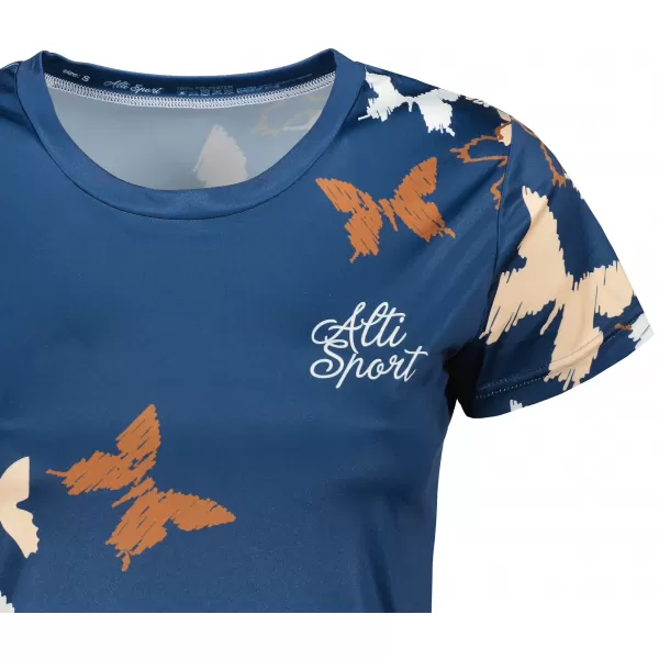  Dámské funkční triko premium ALTISPORT VOJ/ALW002TR01 NAVY/HNĚDÁ 