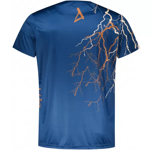 Pánské triko premium ALTISPORT VOJ/ALM004TR01 NAVY/HNĚDÁ 
