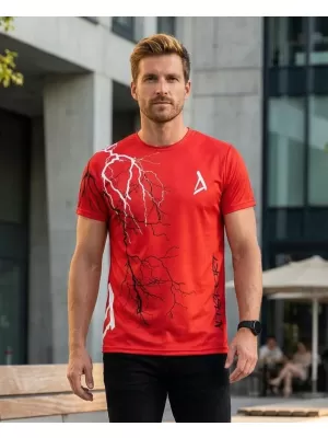 Pánské triko premium ALTISPORT VOJ/ALM004TR01 ČERVENÁ