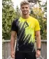 Pánské funkční triko premium ALTISPORT VOJ/ALM006TR01 ČERNOŽLUTÁ