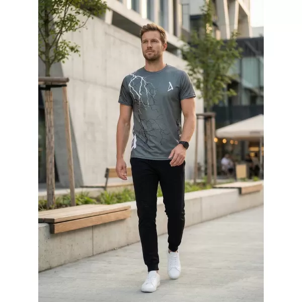  Pánské triko premium ALTISPORT VOJ/ALM004TR01 GRAFITOVÁ 