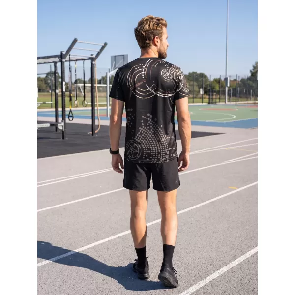  Pánské triko premium ALTISPORT VOJ/ALM003TR01 ČERNOHNĚDÁ 