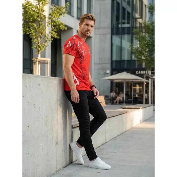  Pánské triko premium ALTISPORT VOJ/ALM004TR01 ČERVENÁ 